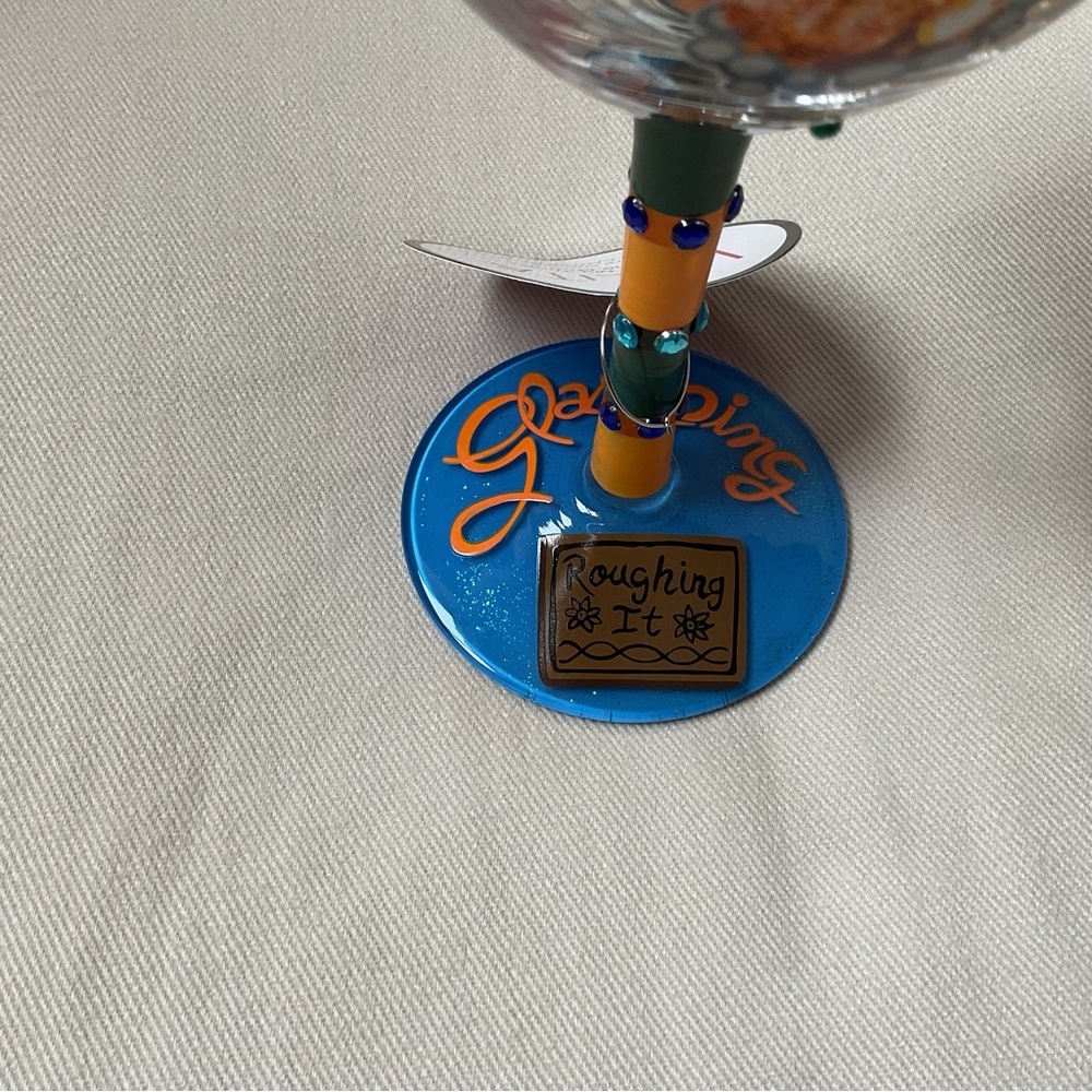 🦋LOLITA "Glamping” Love My Wine 15oz Glass NWT - Picture 6 of 7